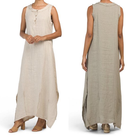 7 agosto linen dress